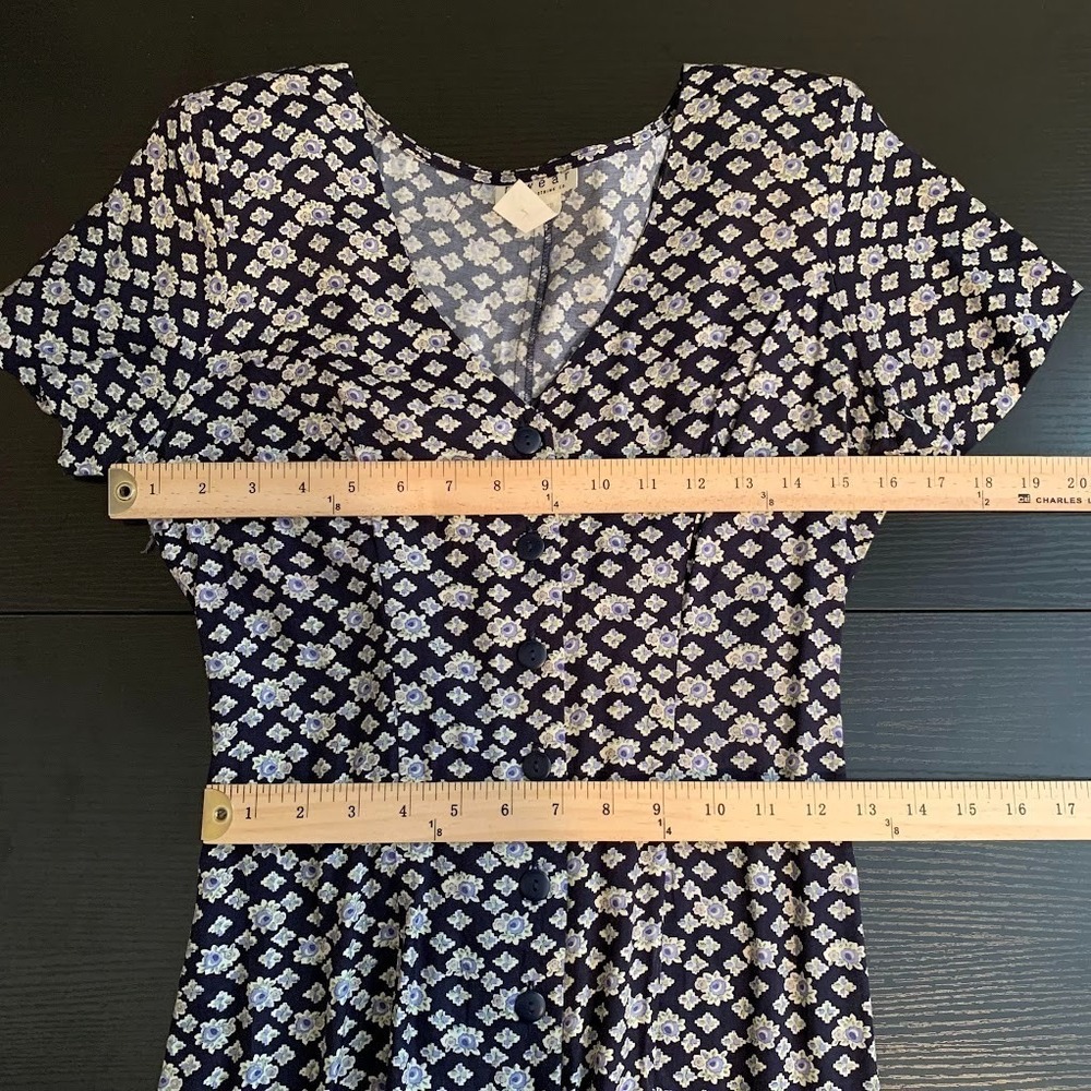 Vintage 90s R-Wear Rampage Floral Short Sleeve Jumpsuit Boho Women's 5 - Picture 10 of 11